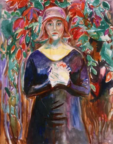 Modello in giardino, 1930