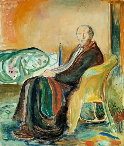 Autoritratto con l'influenza spagnola 1919