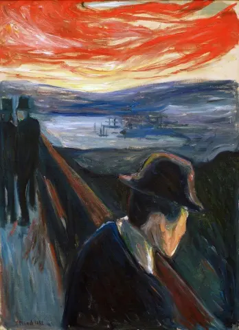 Umore malato al tramonto - Disperazione