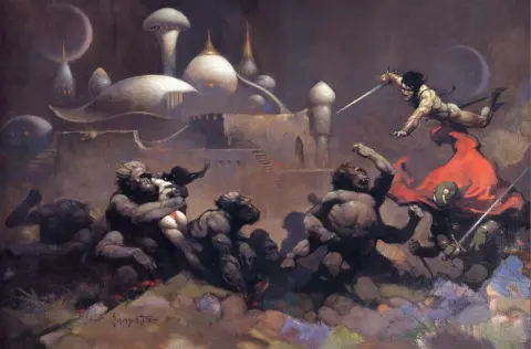 John Carter y los simios salvajes de Marte