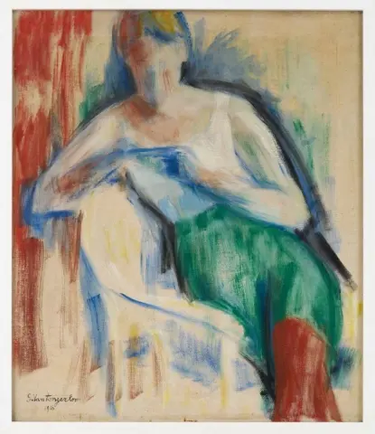 「座る女性 - 1916年」