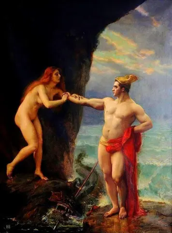 Perseus vapauttaa Andromedan - (1913)