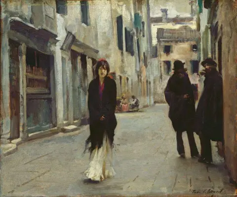 Rua em Veneza C. 1882