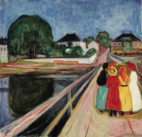 Mädchen auf der Brücke