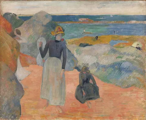 En la playa de Bretaña, 1889