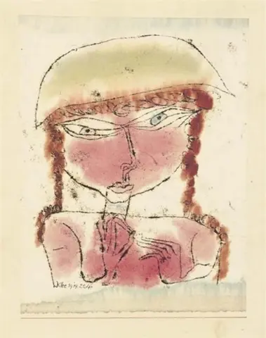 Garota Vermelha com Chapéu Amarelo - 1919
