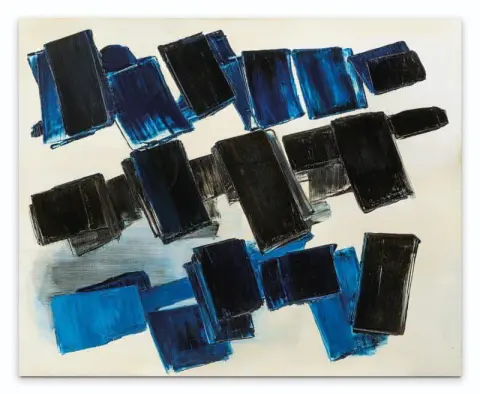 Maalaus 130 x 162 cm 14. huhtikuuta 1957