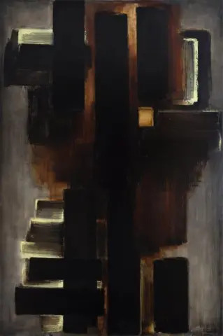 Maalaus 195 x 130 cm 11.7.1953