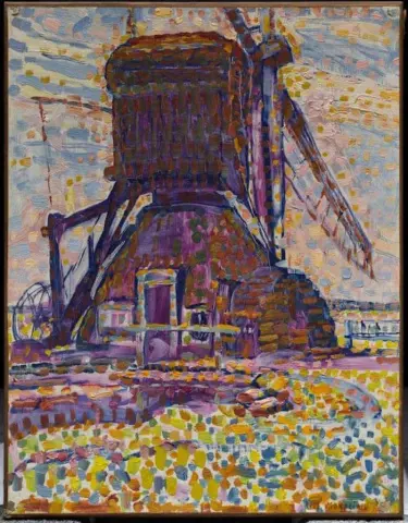 De winkelmolen pointillistische versie 1908