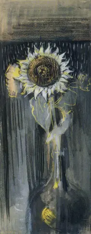 Rechtopstaande Zonnebloem - 1908