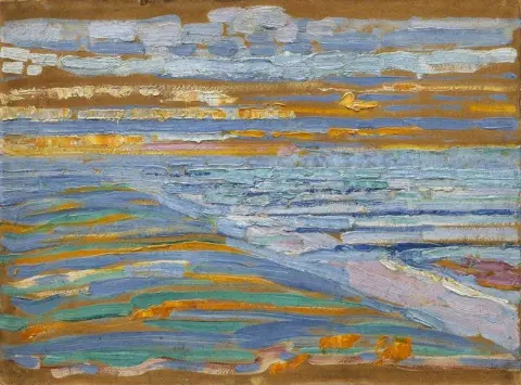 Uitzicht vanaf de Duinen met Strand en Pieren