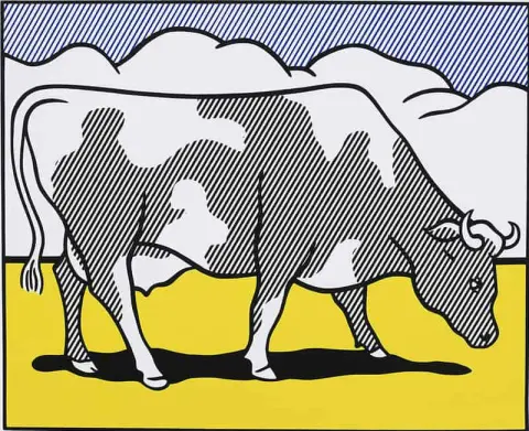Triptych Cow Going Abstract - Part 1