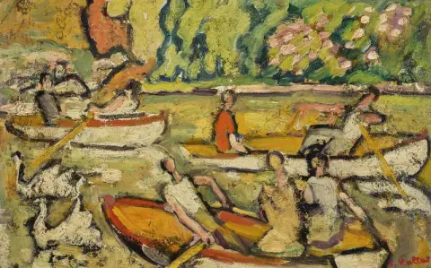 Boten in Bois De Boulonge 1921