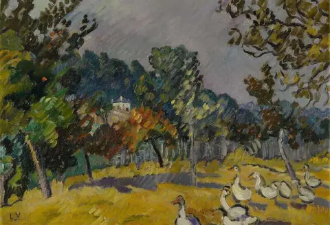Gjessene i Le Pre A Choisel ca. 1927