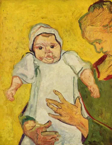 Agostino Roulin con il suo bambino